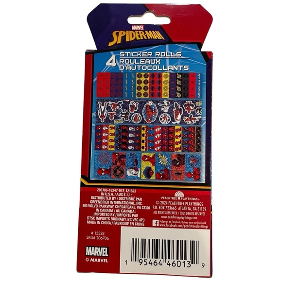 Marvel Spider-man Stickers Over 150 Count 4 Sticker Rolls Disney Superhero Kids - Picture 3 of 5